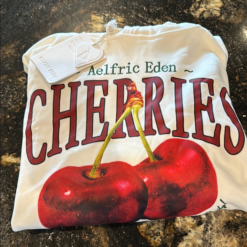 Aelfric Eden Cherries Graphic Tote Bag